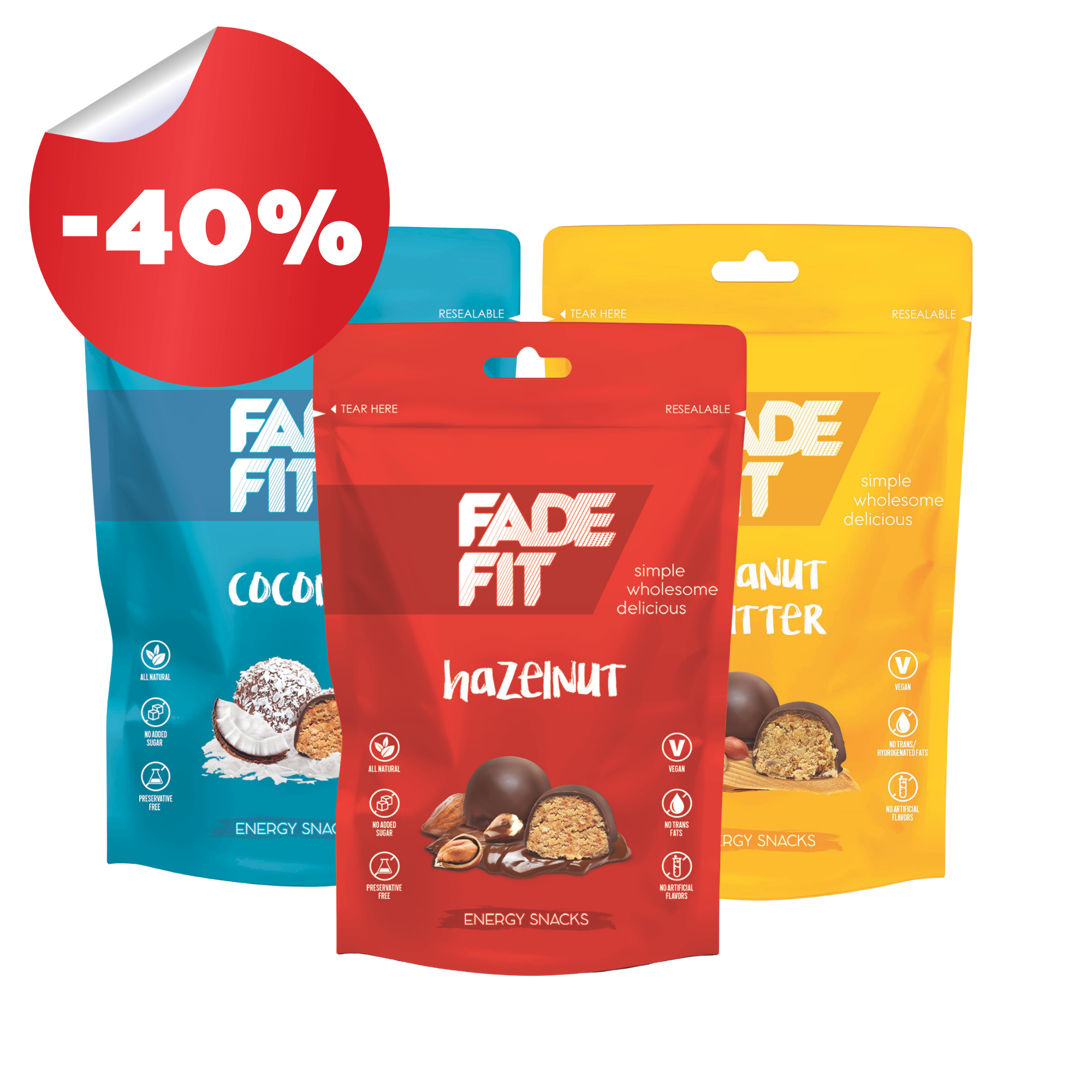 Energy Variety Snacks (6 Pack) – Fade Fit