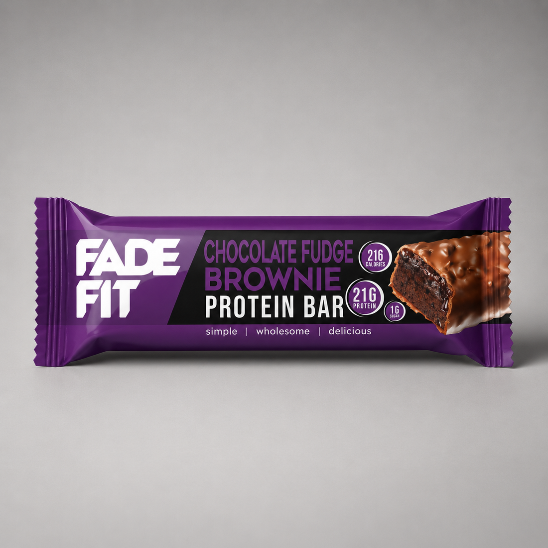 Chocolate Fudge Brownie Protein Bar - 3 x 55g – Fade Fit