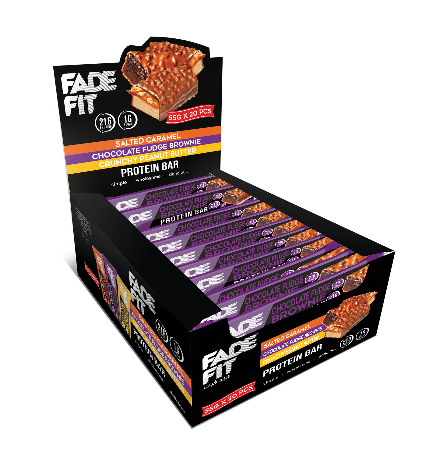 Fade Fit Chocolate Fudge Brownie Protein bar